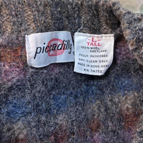 100% Shetland Wool Sweater Vest - Picture 2 of 2